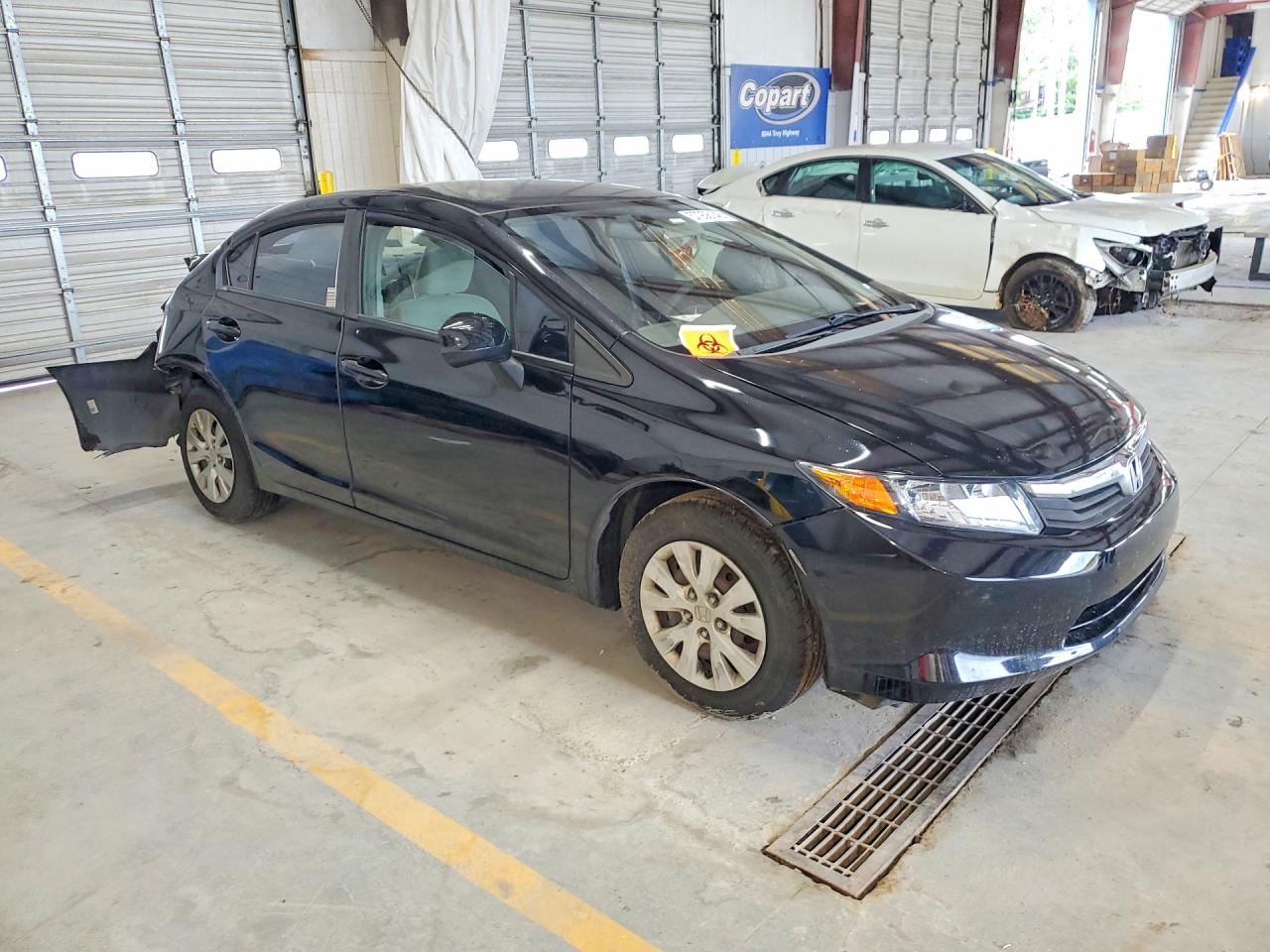 2012 Honda Civic Lx Black vin: 19XFB2F57CE083067