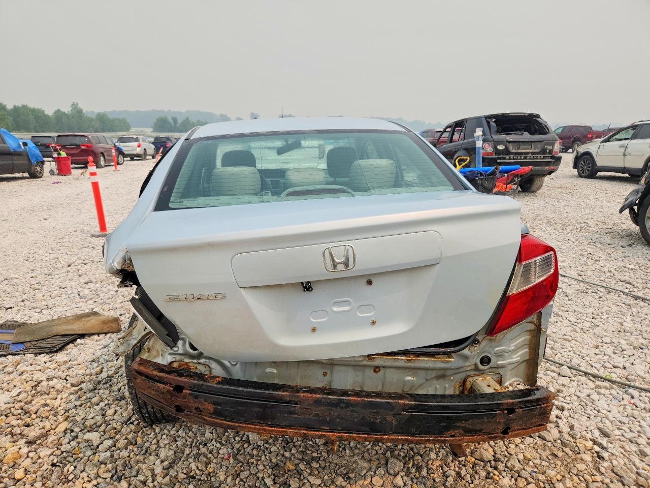 2012 Honda Civic Lx Blue vin: 19XFB2F57CE085353