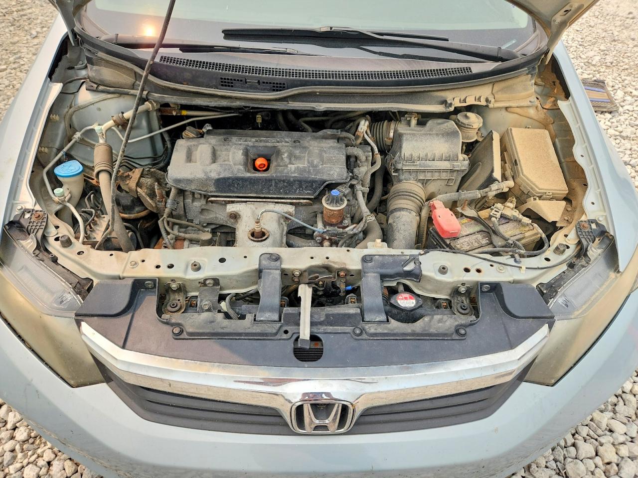 2012 Honda Civic Lx Blue vin: 19XFB2F57CE085353
