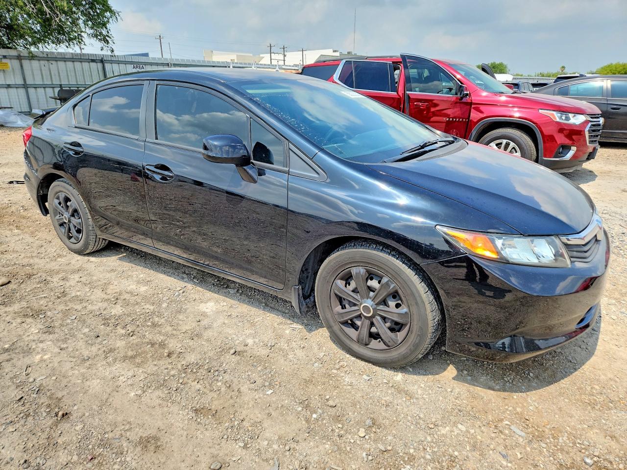 2012 Honda Civic Lx Black vin: 19XFB2F57CE107738