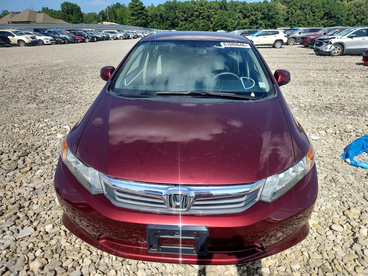2012 Honda Civic Lx Бордовый vin: 19XFB2F57CE108503