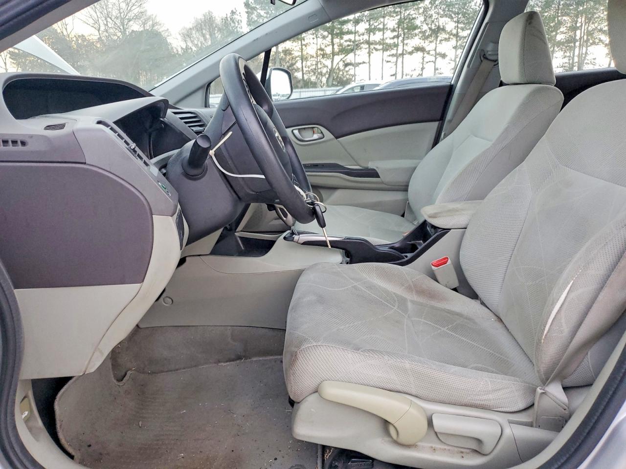 2012 Honda Civic Lx Silver vin: 19XFB2F57CE109960