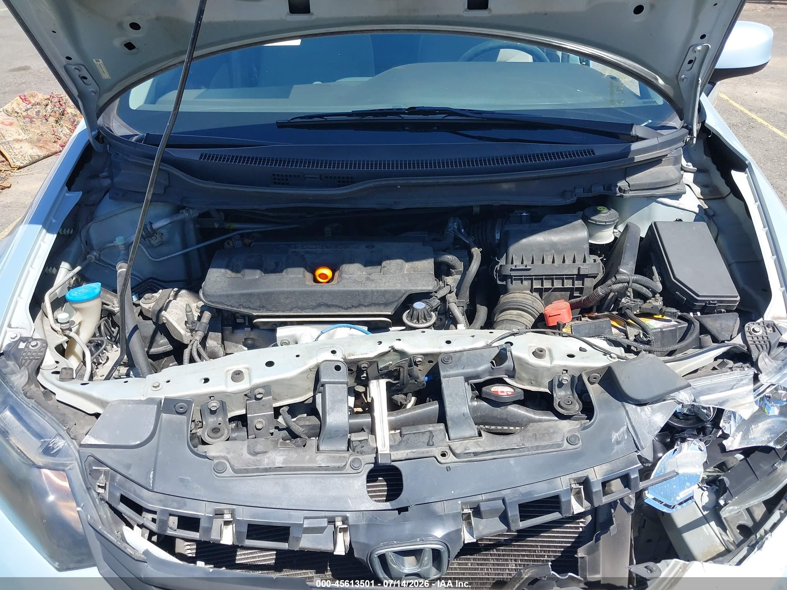 2012 Honda Civic Lx Silver vin: 19XFB2F57CE309916
