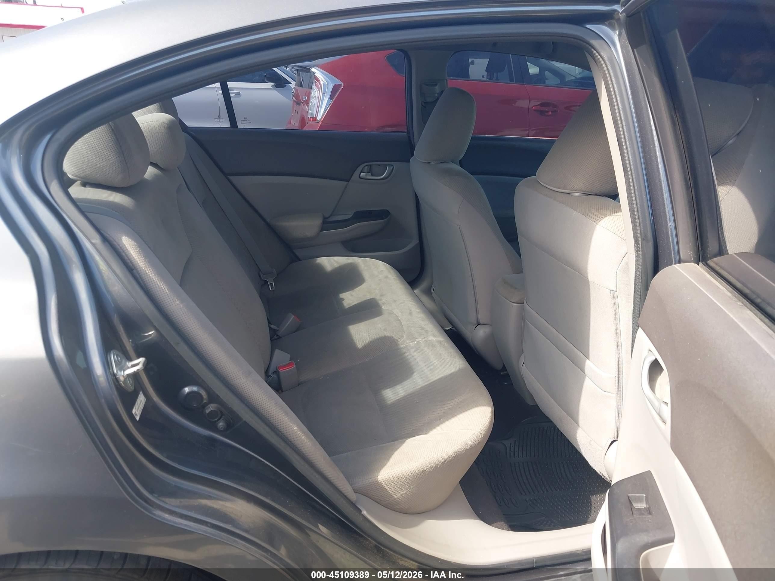 2012 Honda Civic Lx Серый vin: 19XFB2F57CE339336