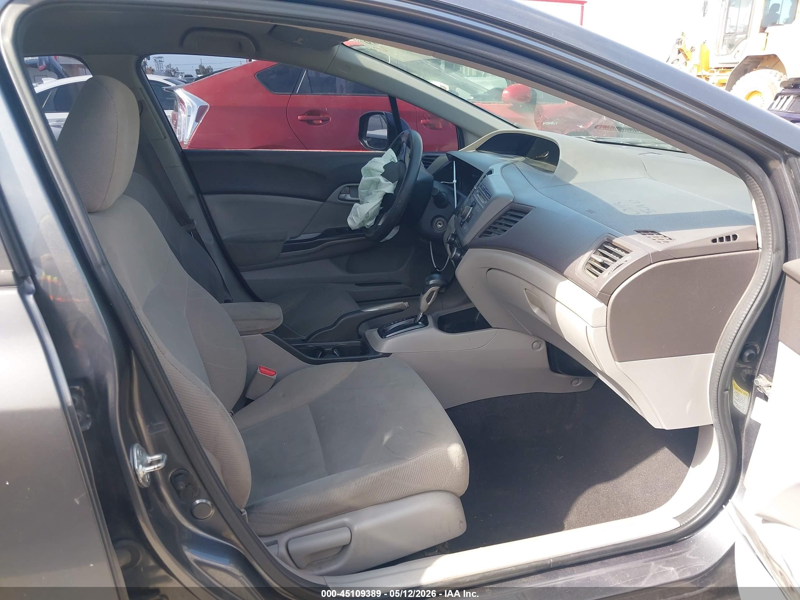 2012 Honda Civic Lx Серый vin: 19XFB2F57CE339336