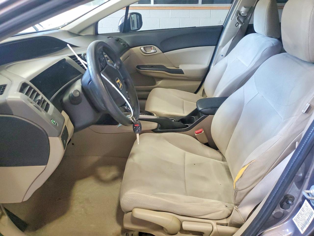 2012 Honda Civic Lx Gray vin: 19XFB2F57CE343418