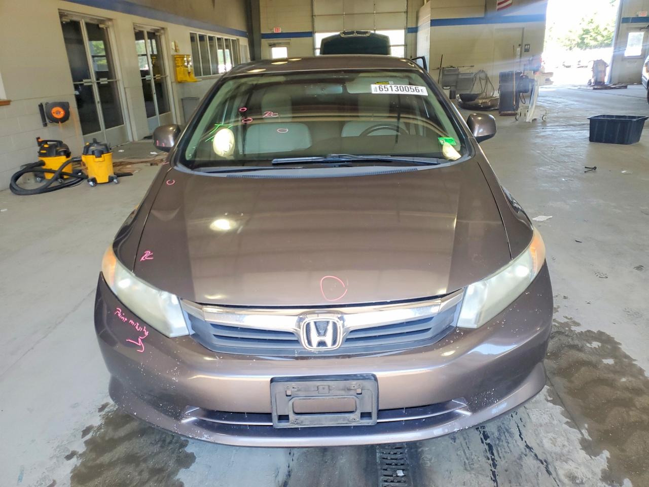 2012 Honda Civic Lx Gray vin: 19XFB2F57CE343418