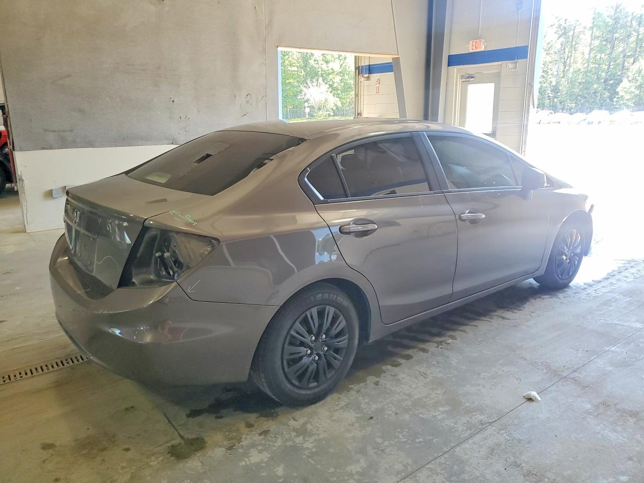2012 Honda Civic Lx Gray vin: 19XFB2F57CE343418