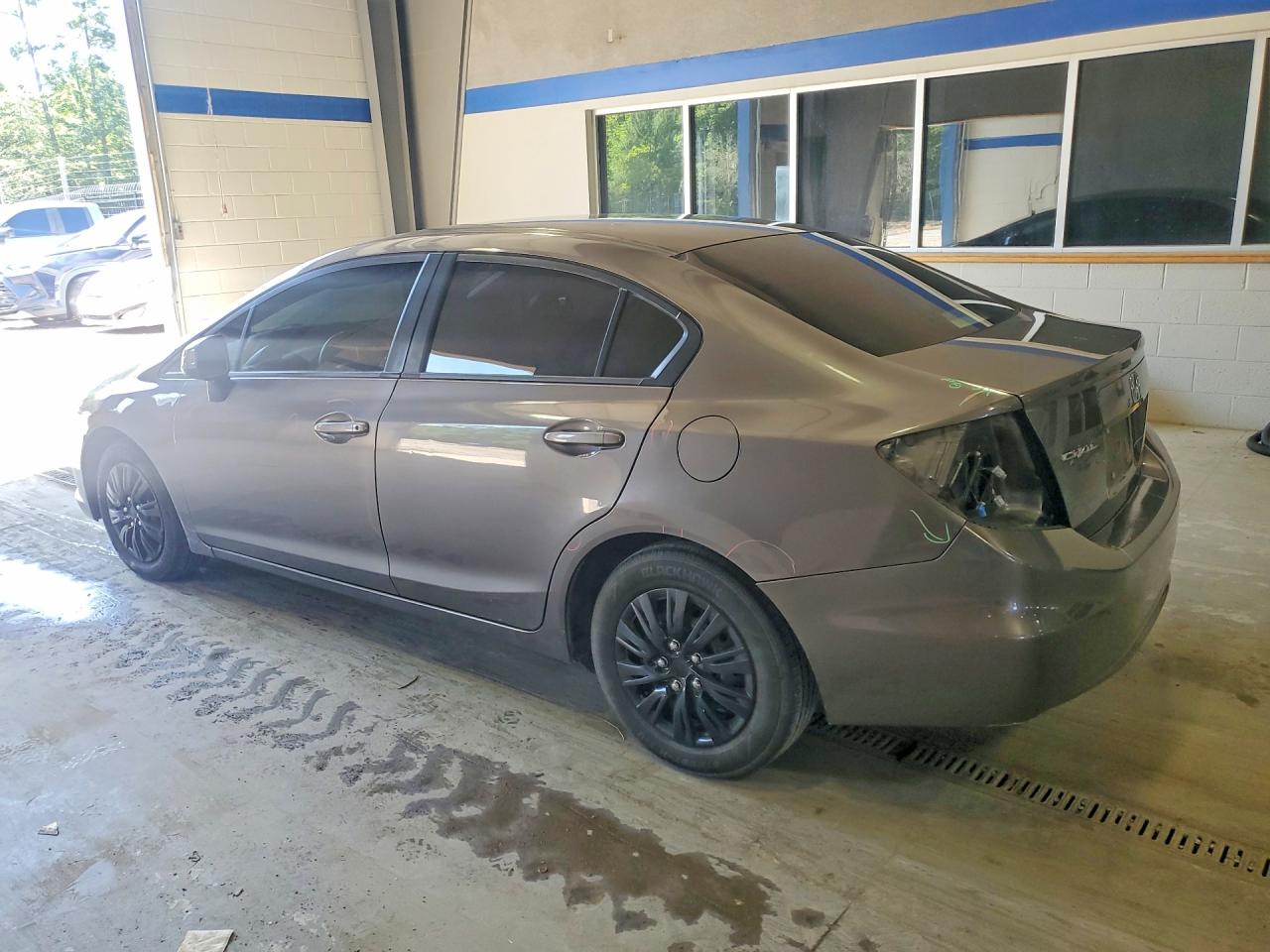 2012 Honda Civic Lx Gray vin: 19XFB2F57CE343418