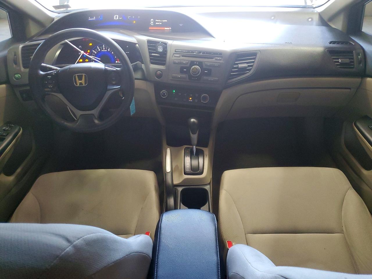 2012 Honda Civic Lx Gray vin: 19XFB2F57CE343418