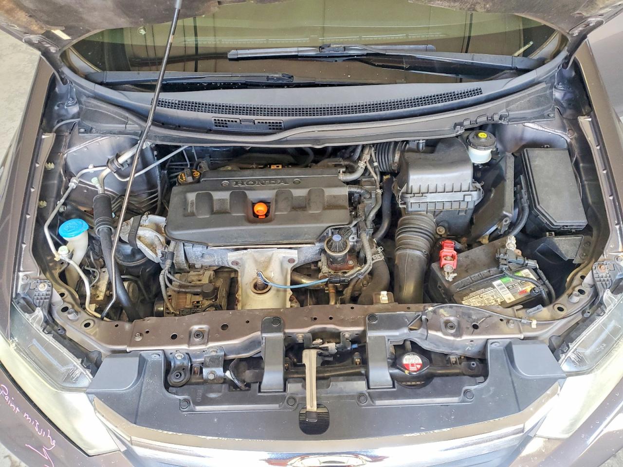 2012 Honda Civic Lx Gray vin: 19XFB2F57CE343418