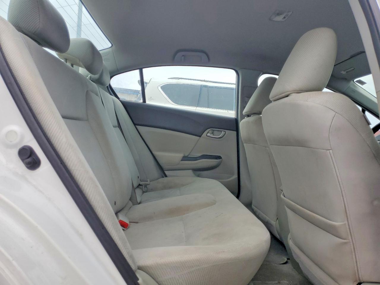2012 Honda Civic Lx White vin: 19XFB2F57CE359490