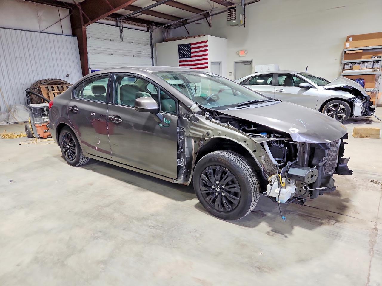 2012 Honda Civic Lx Gray vin: 19XFB2F57CE362082