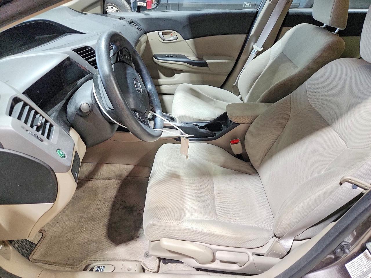 2012 Honda Civic Lx Gray vin: 19XFB2F57CE362082