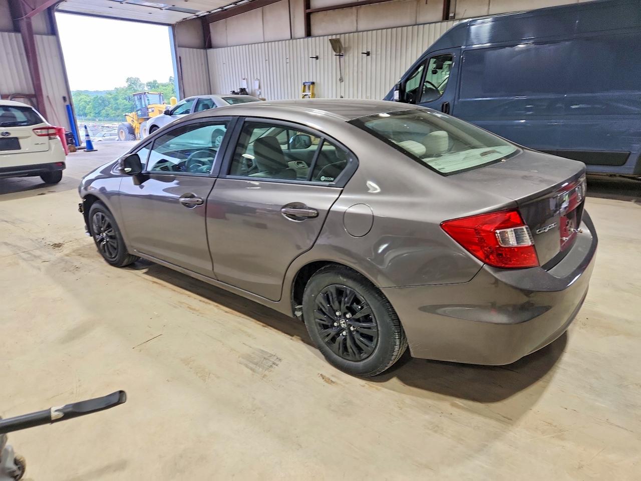 2012 Honda Civic Lx Gray vin: 19XFB2F57CE362082