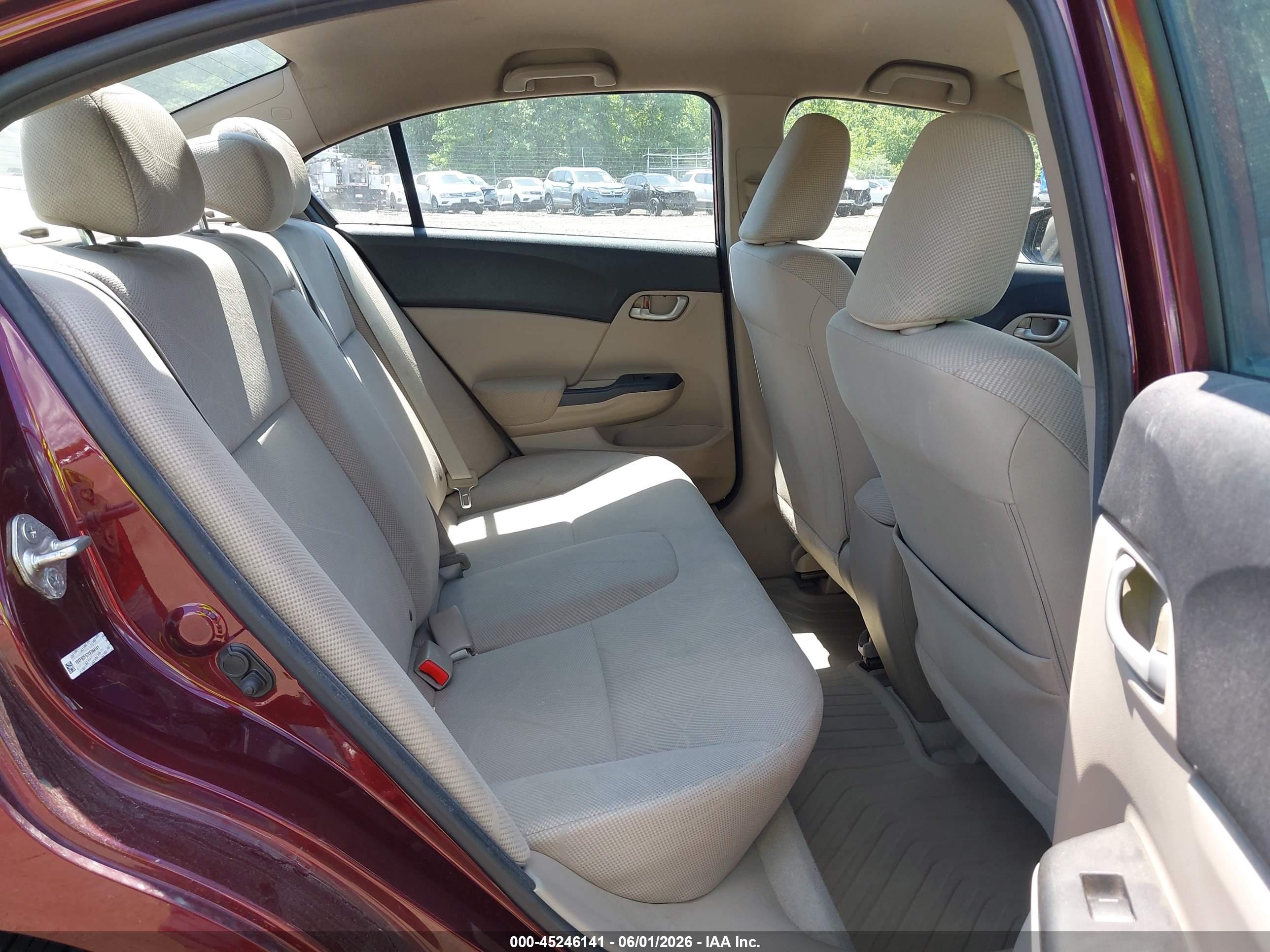 2012 Honda Civic Lx Красный vin: 19XFB2F57CE364141