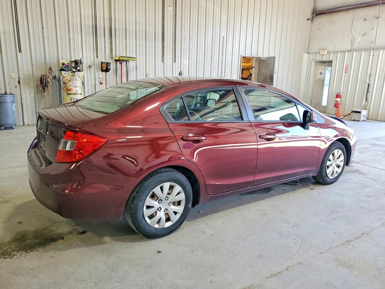 2012 Honda Civic Lx Бордовый vin: 19XFB2F57CE371266