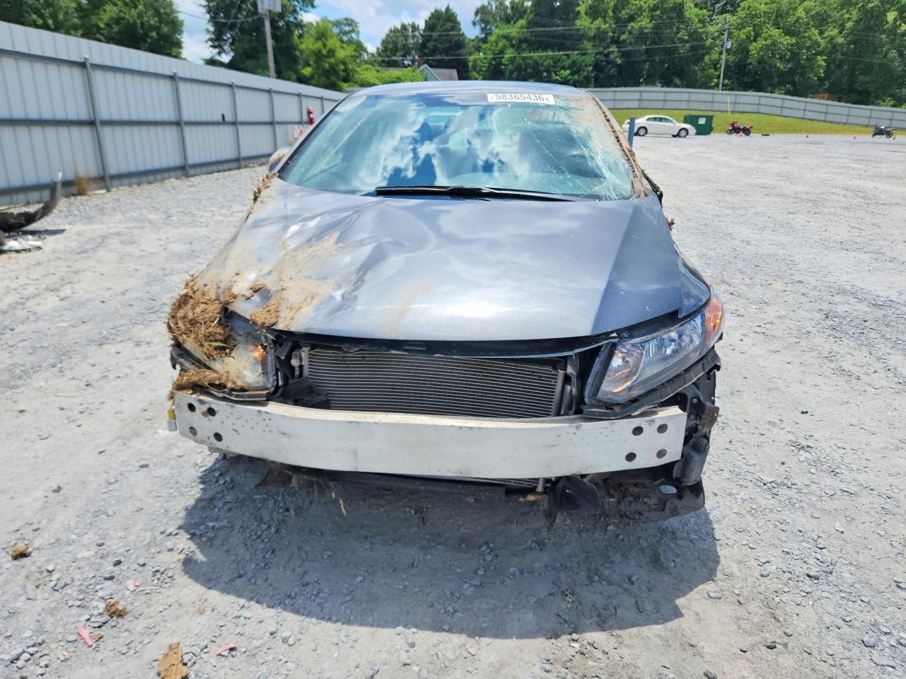 2012 Honda Civic Lx Silver vin: 19XFB2F57CE377665