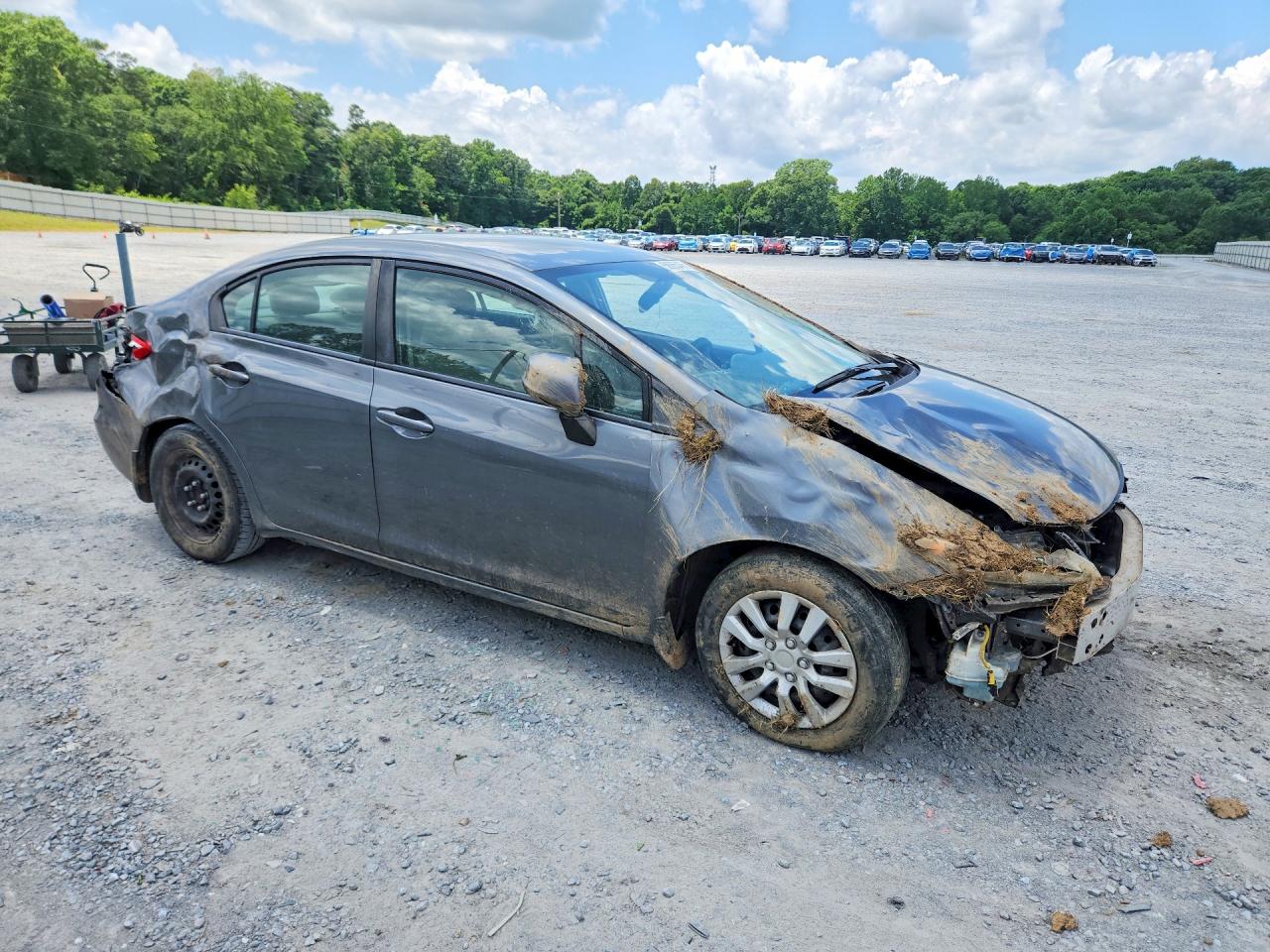 2012 Honda Civic Lx Silver vin: 19XFB2F57CE377665