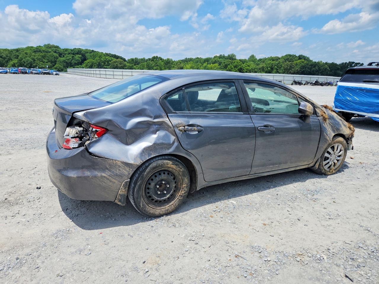 2012 Honda Civic Lx Silver vin: 19XFB2F57CE377665