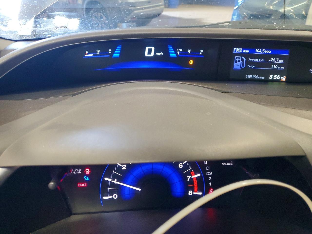 2012 Honda Civic Lx Gray vin: 19XFB2F57CE387578