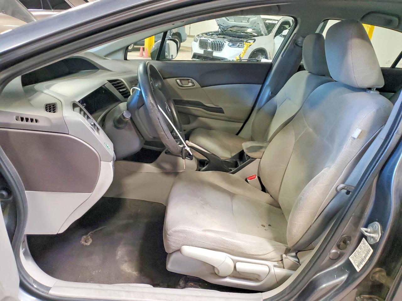 2012 Honda Civic Lx Gray vin: 19XFB2F57CE387578