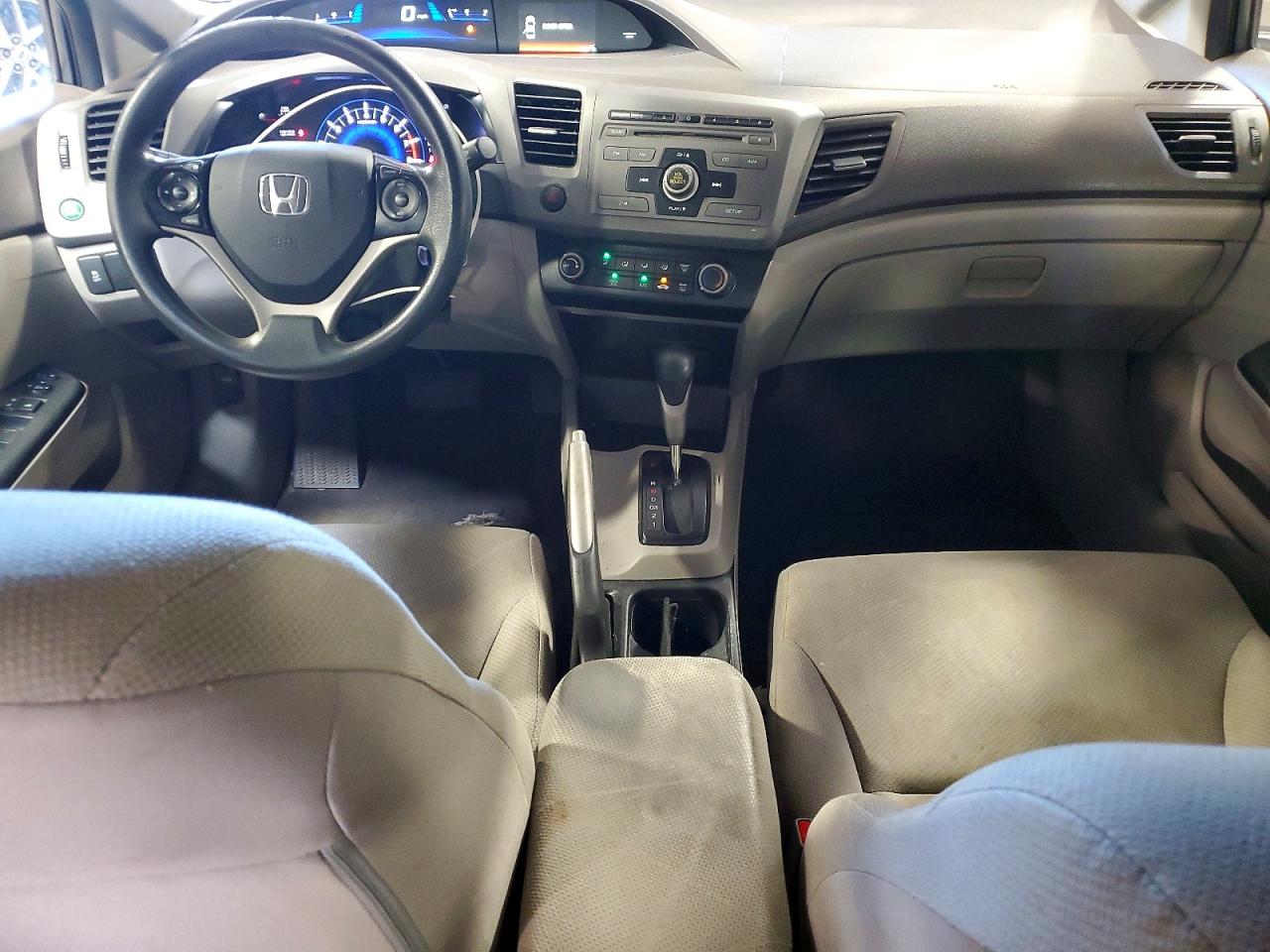 2012 Honda Civic Lx Gray vin: 19XFB2F57CE387578