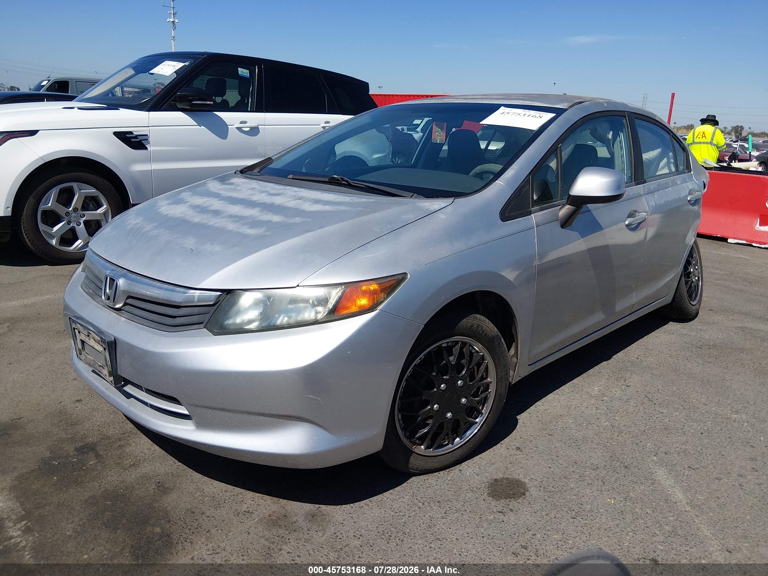 2012 Honda Civic Lx Silver vin: 19XFB2F57CE389525