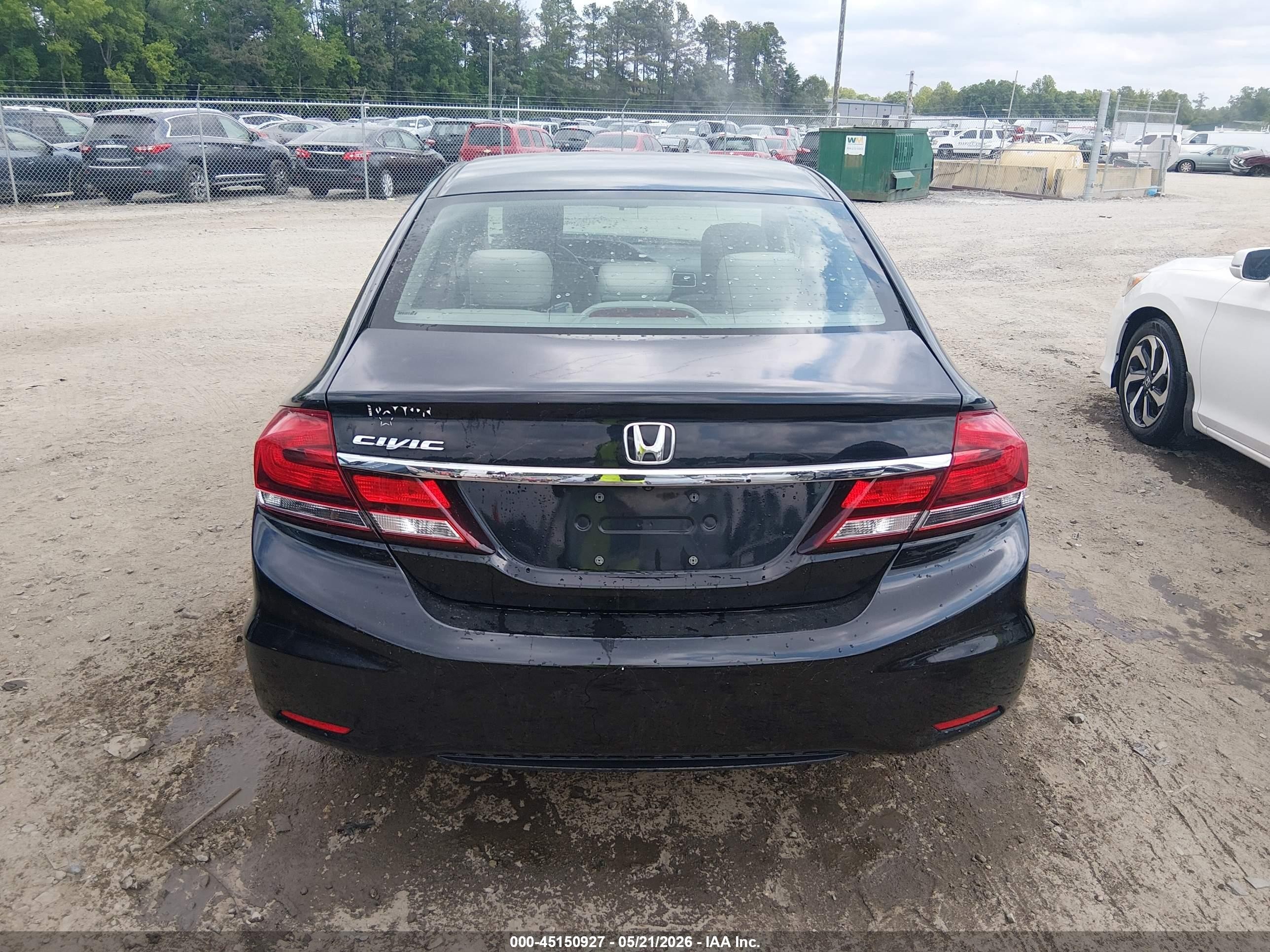 2013 Honda Civic Lx Черный vin: 19XFB2F57DE006734