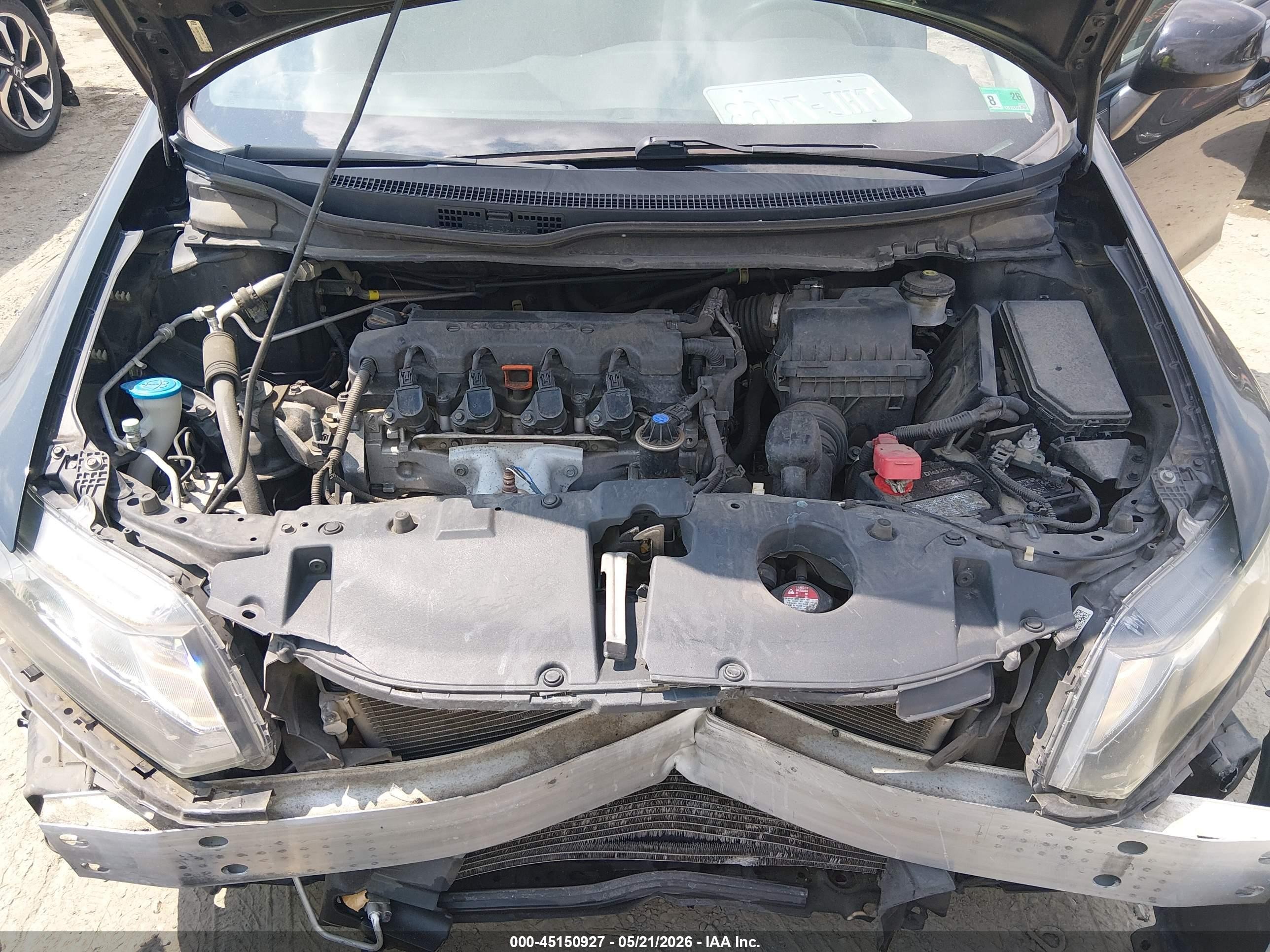 2013 Honda Civic Lx Черный vin: 19XFB2F57DE006734