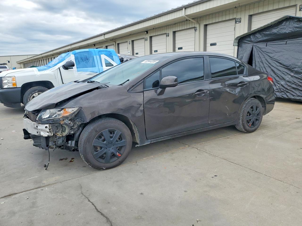 2013 Honda Civic Lx Зеленый vin: 19XFB2F57DE015403
