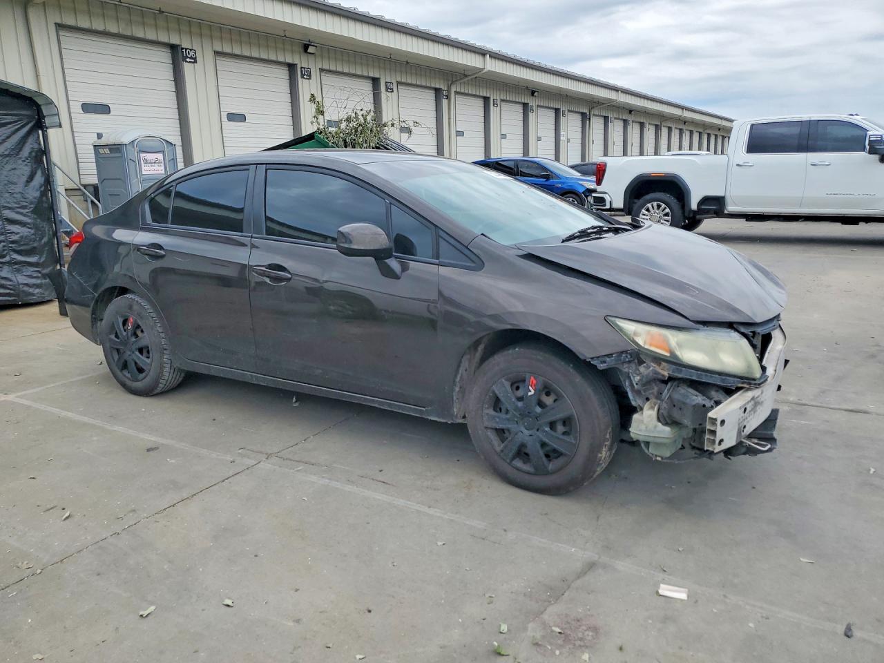 2013 Honda Civic Lx Green vin: 19XFB2F57DE015403