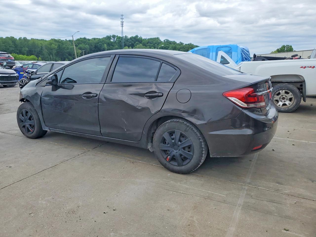 2013 Honda Civic Lx Green vin: 19XFB2F57DE015403