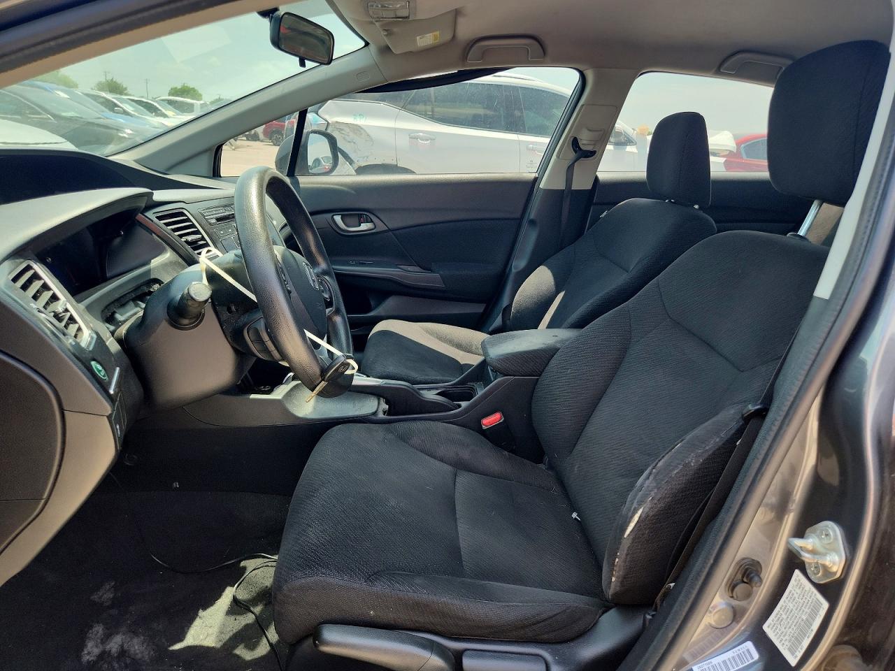 2013 Honda Civic Lx Gray vin: 19XFB2F57DE020150
