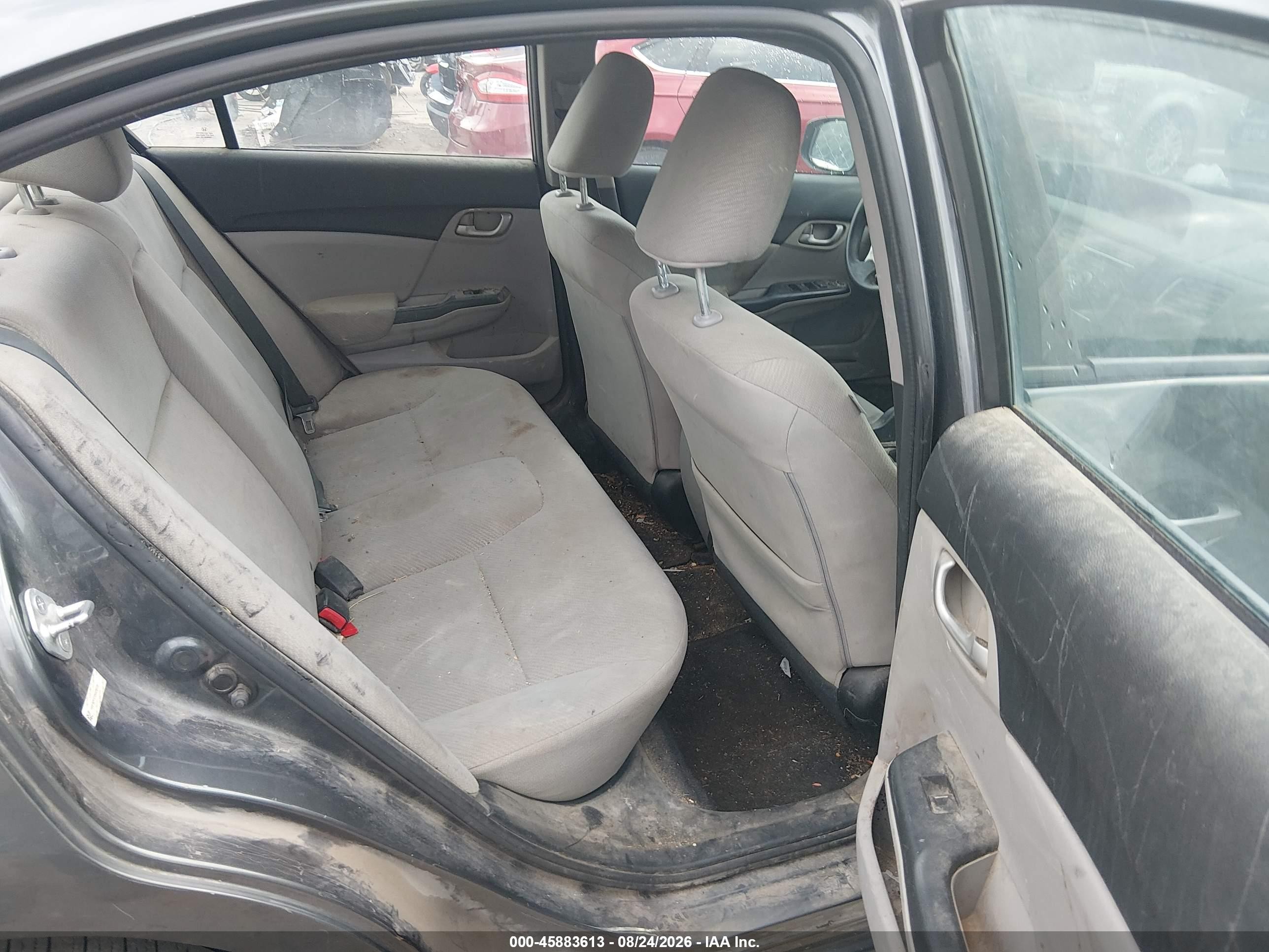 2013 Honda Civic Lx Gray vin: 19XFB2F57DE028135