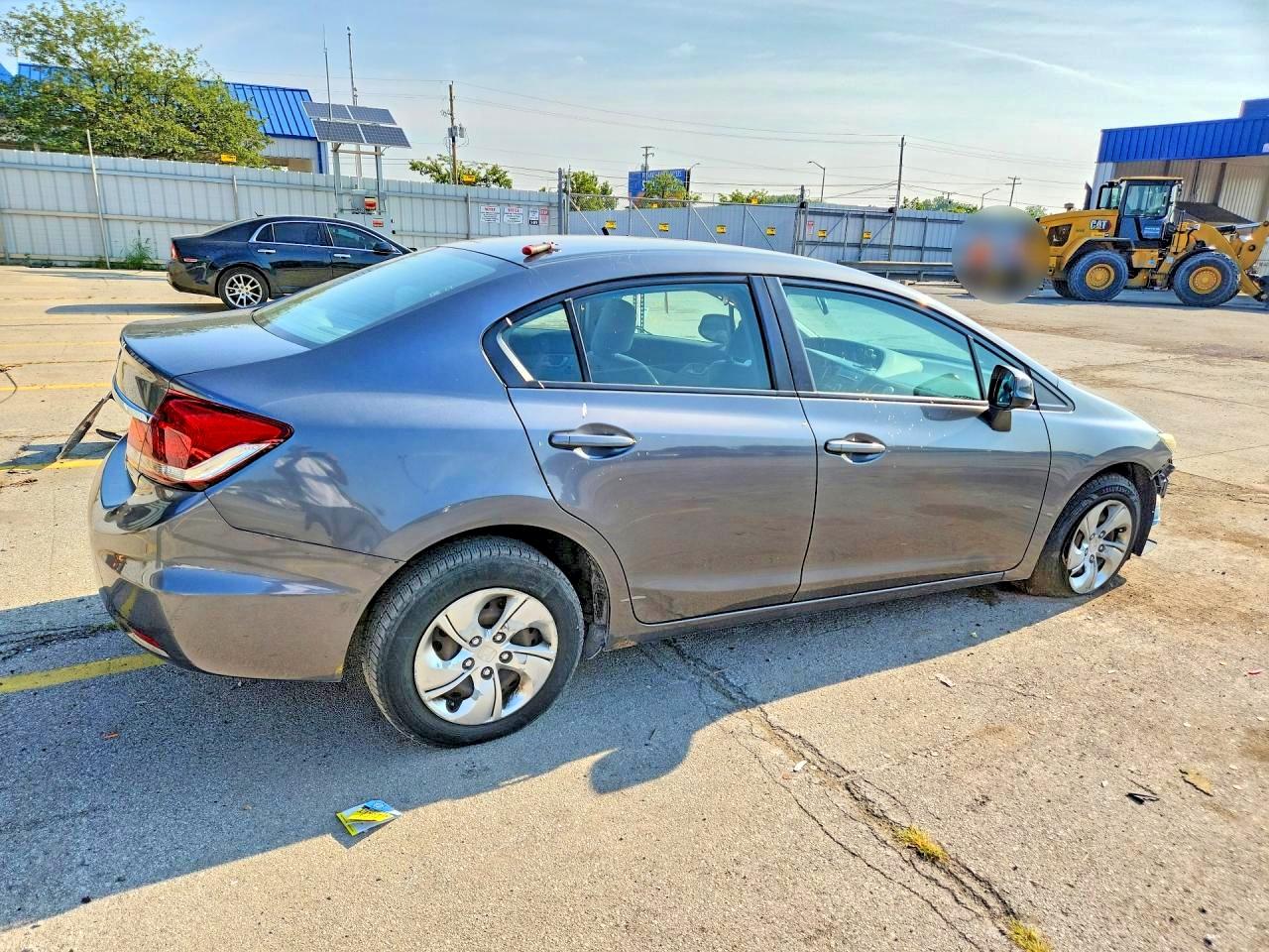 2013 Honda Civic Lx Gray vin: 19XFB2F57DE028684