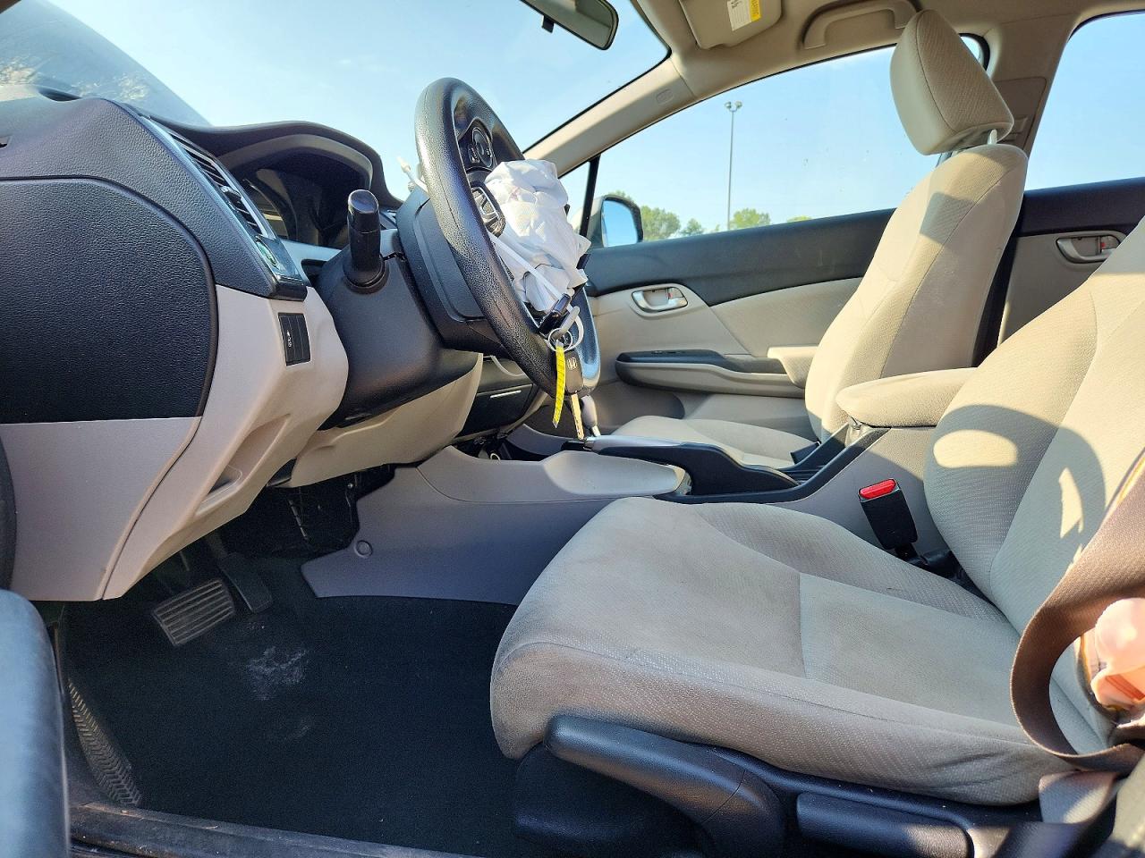 2013 Honda Civic Lx Gray vin: 19XFB2F57DE028684