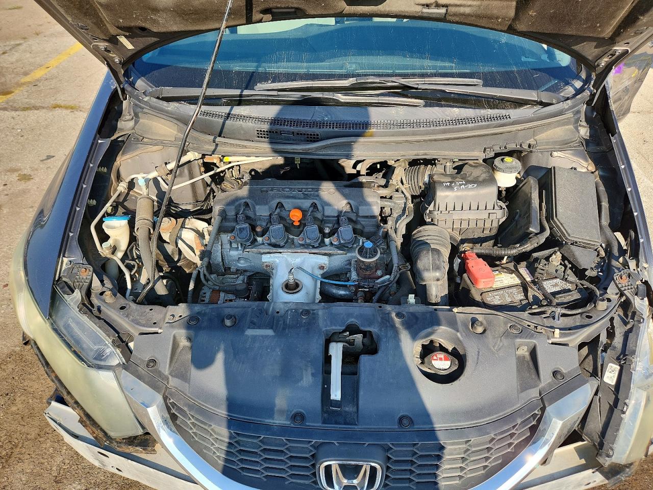 2013 Honda Civic Lx Gray vin: 19XFB2F57DE028684