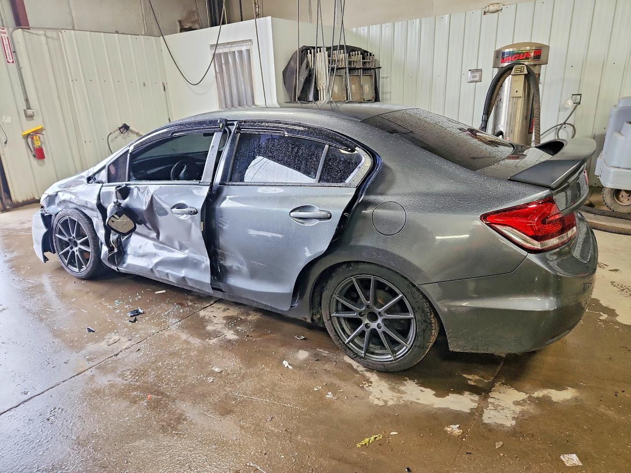 2013 Honda Civic Lx Gray vin: 19XFB2F57DE036719