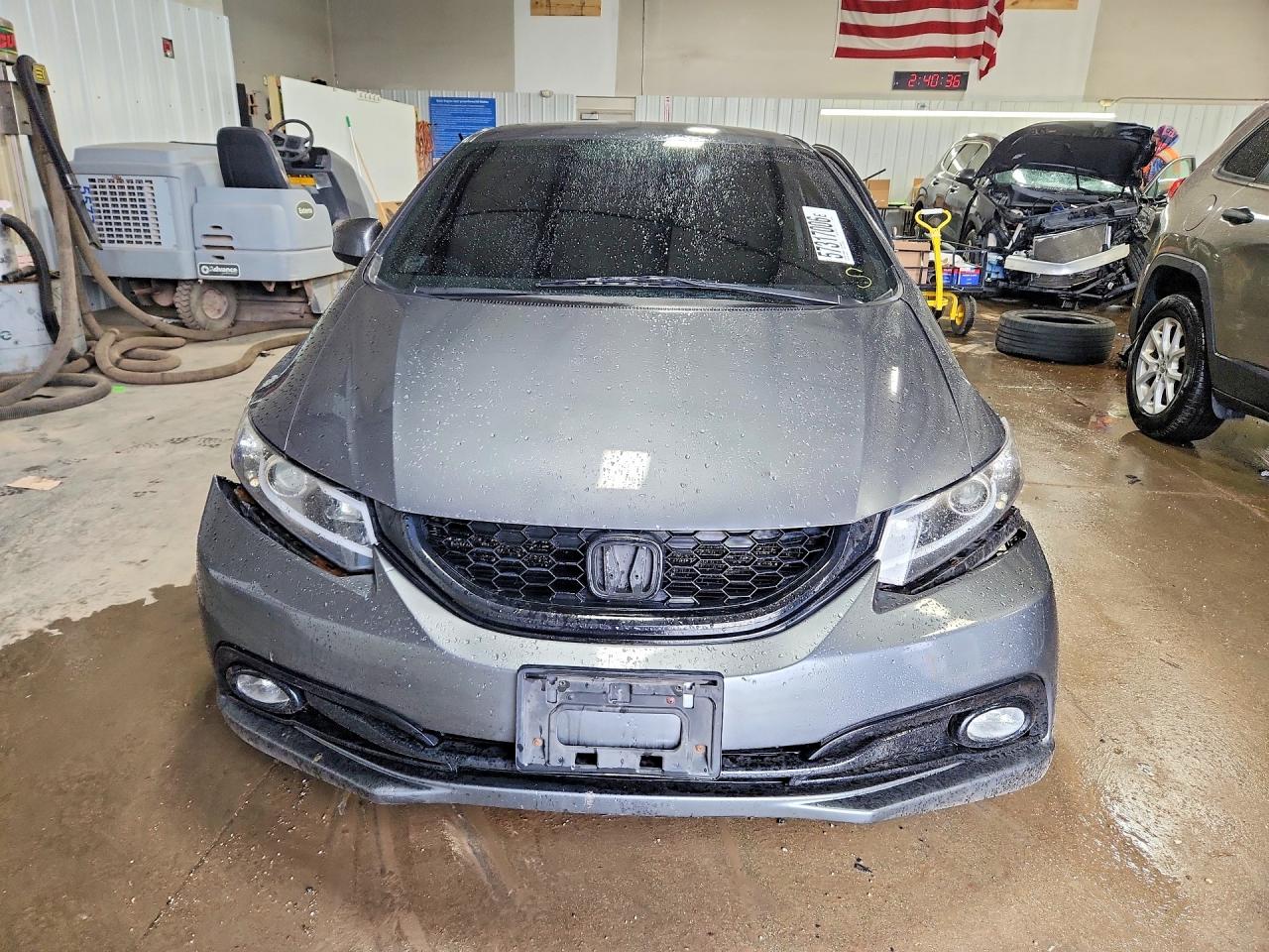 2013 Honda Civic Lx Gray vin: 19XFB2F57DE036719