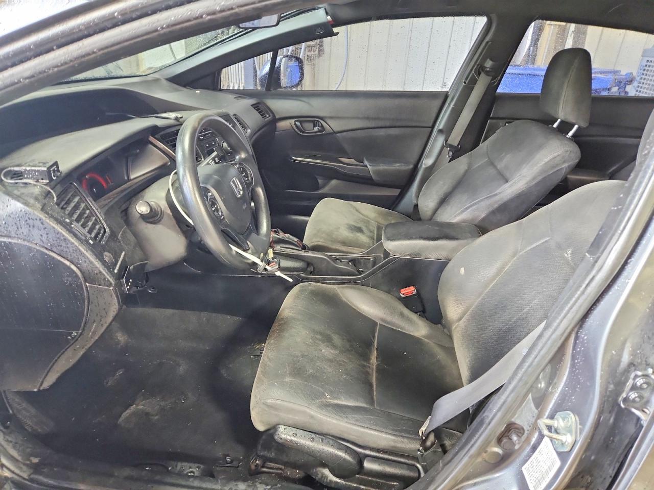 2013 Honda Civic Lx Gray vin: 19XFB2F57DE036719