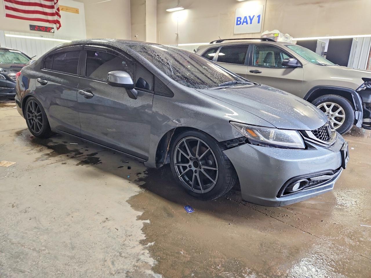 2013 Honda Civic Lx Gray vin: 19XFB2F57DE036719