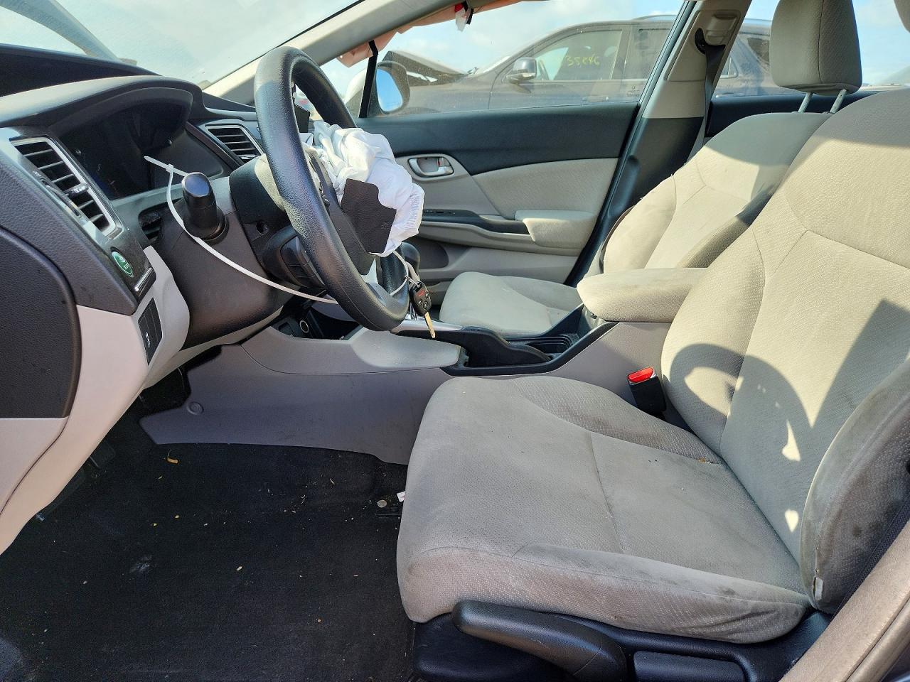 2013 Honda Civic Lx Gray vin: 19XFB2F57DE037630