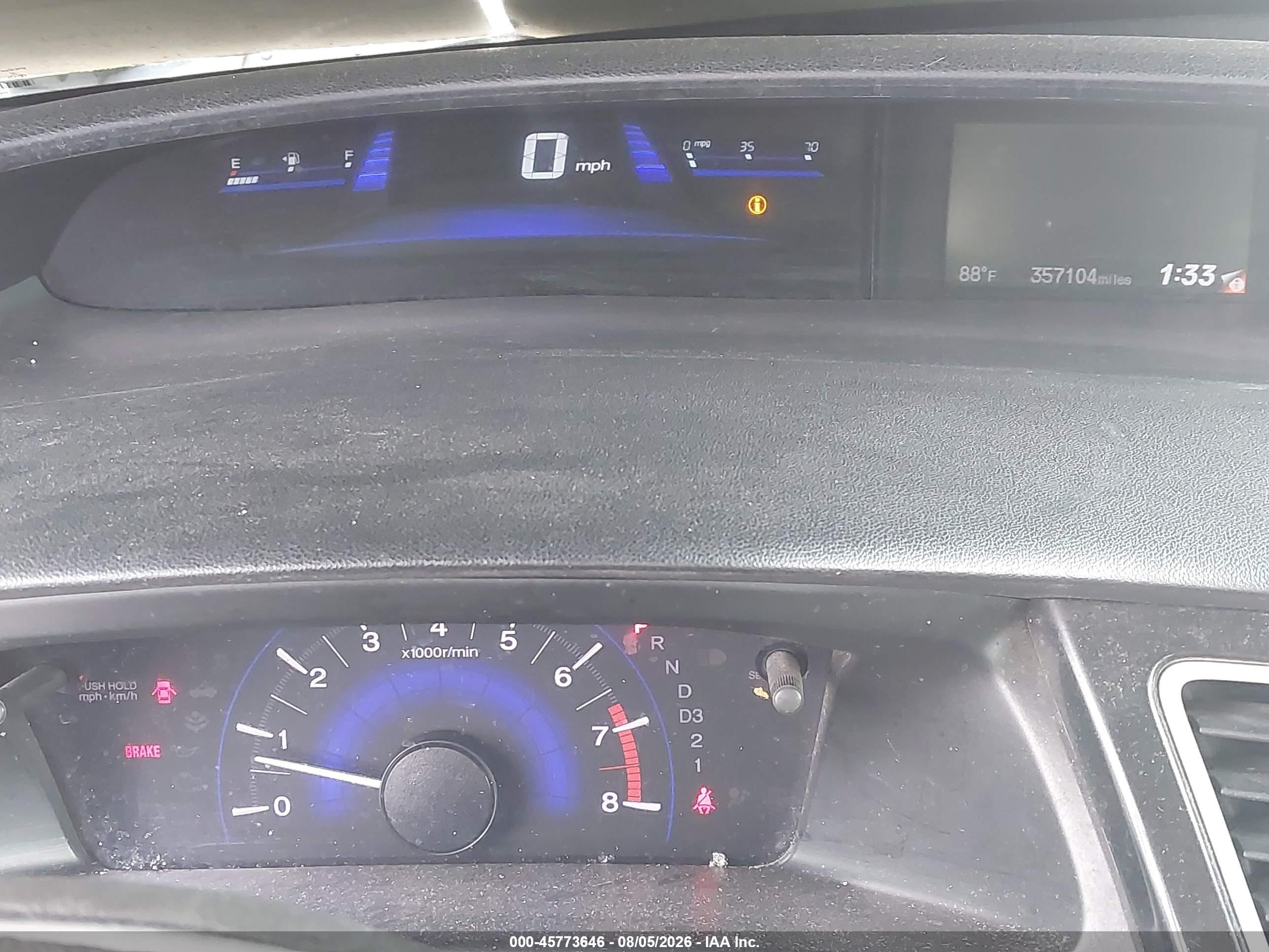 2013 Honda Civic Lx Gray vin: 19XFB2F57DE041015