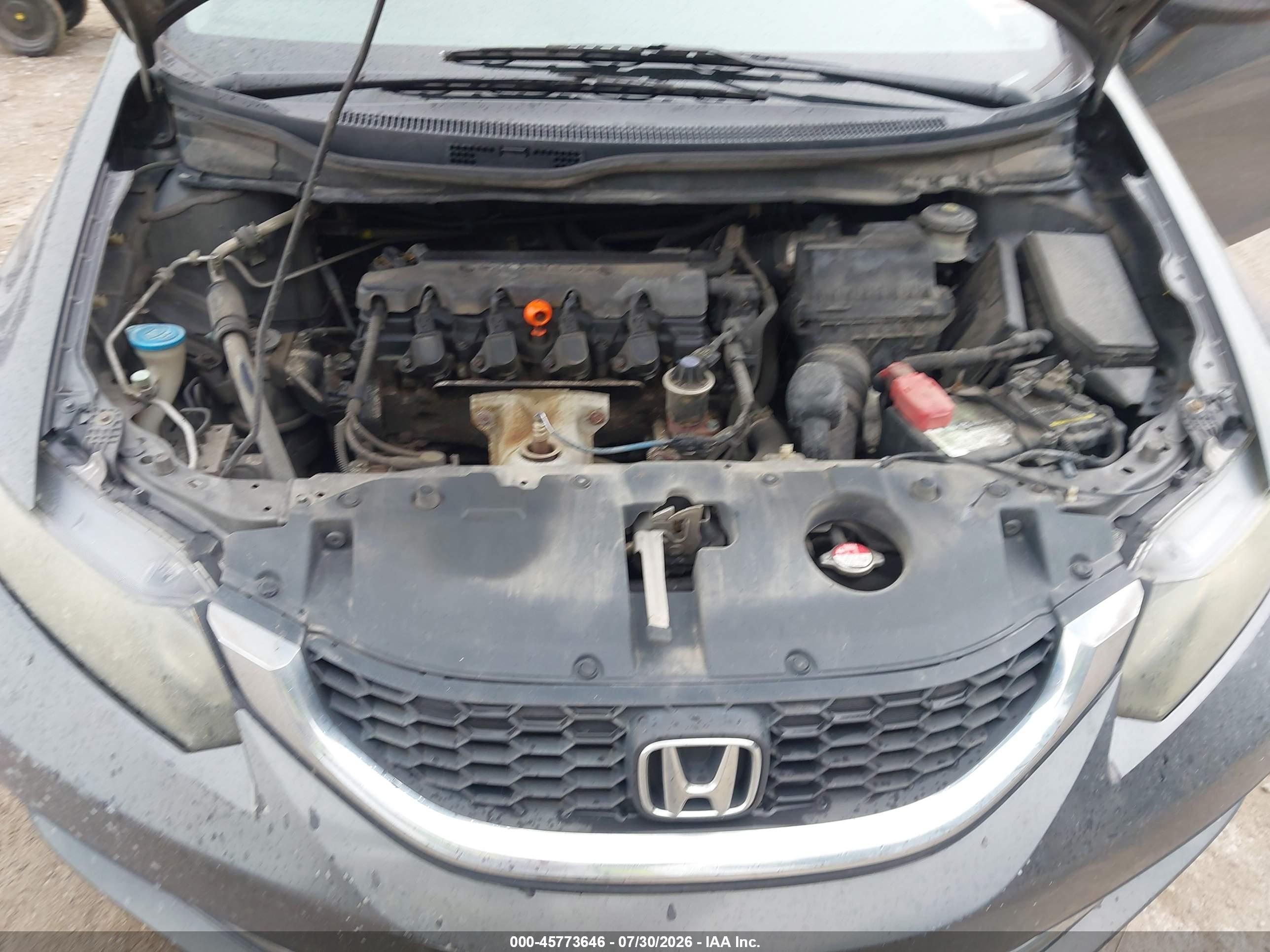 2013 Honda Civic Lx Gray vin: 19XFB2F57DE041015