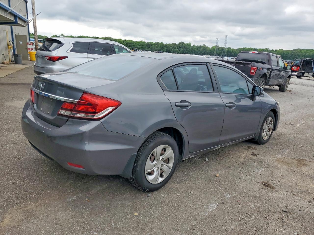 2013 Honda Civic Lx Gray vin: 19XFB2F57DE048322