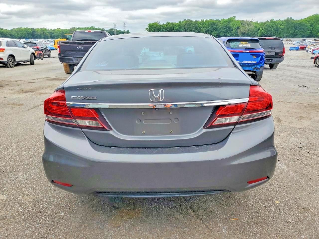 2013 Honda Civic Lx Gray vin: 19XFB2F57DE048322