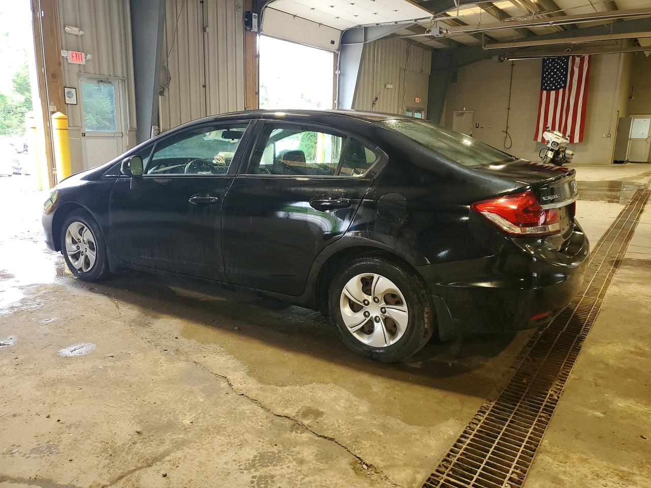 2013 Honda Civic Lx Black vin: 19XFB2F57DE060695