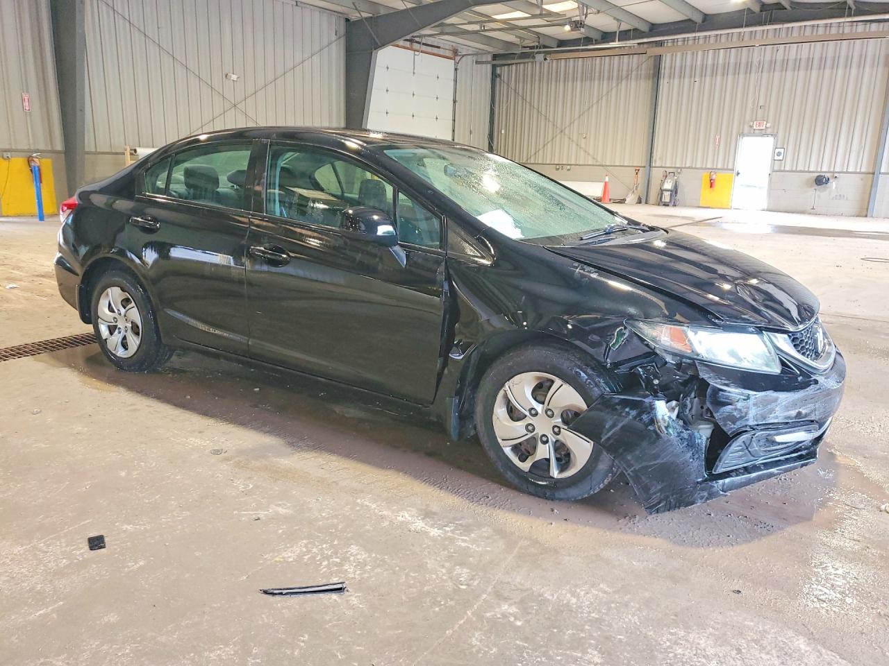 2013 Honda Civic Lx Black vin: 19XFB2F57DE060695