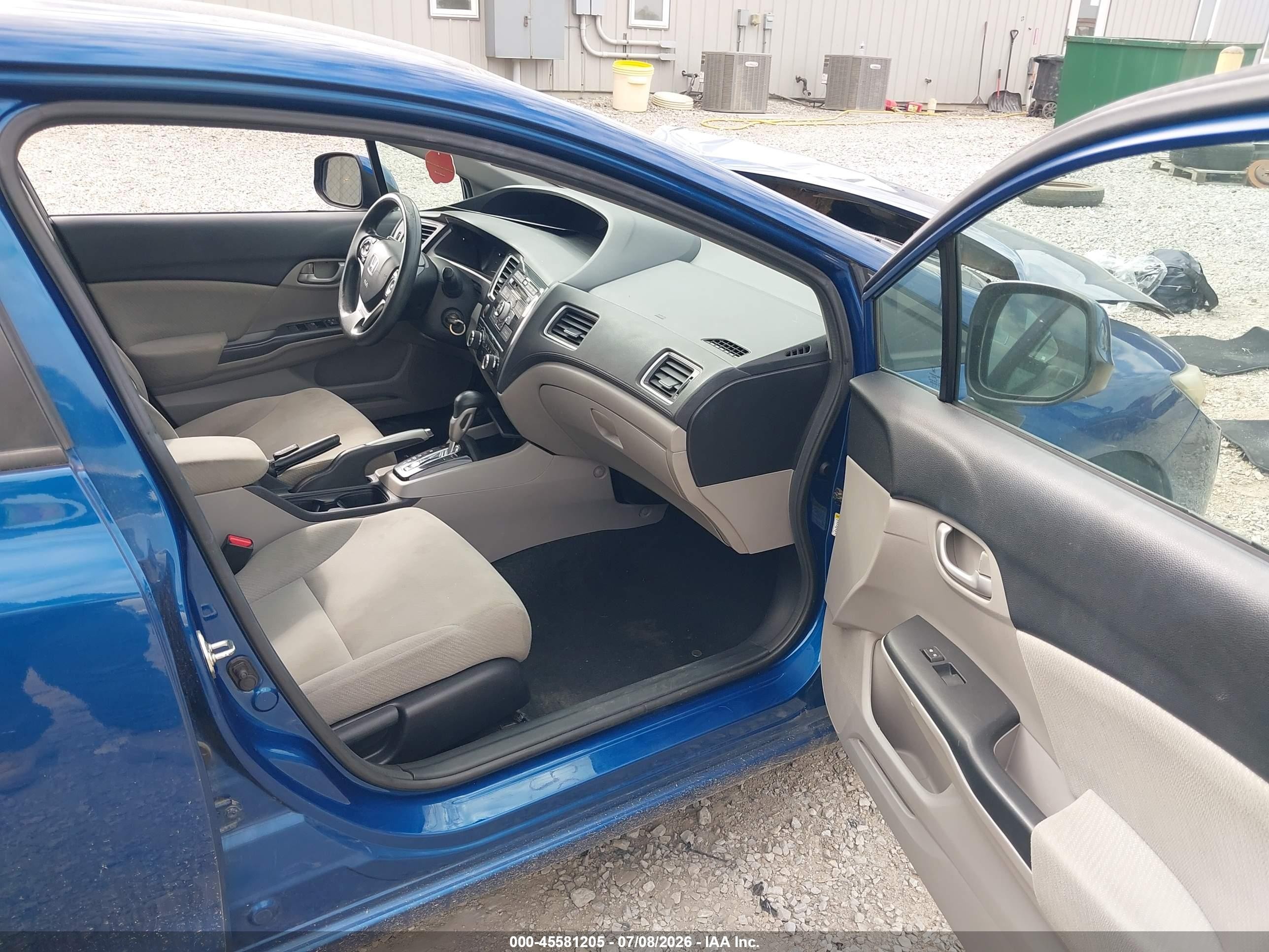 2013 Honda Civic Lx Синий vin: 19XFB2F57DE088304